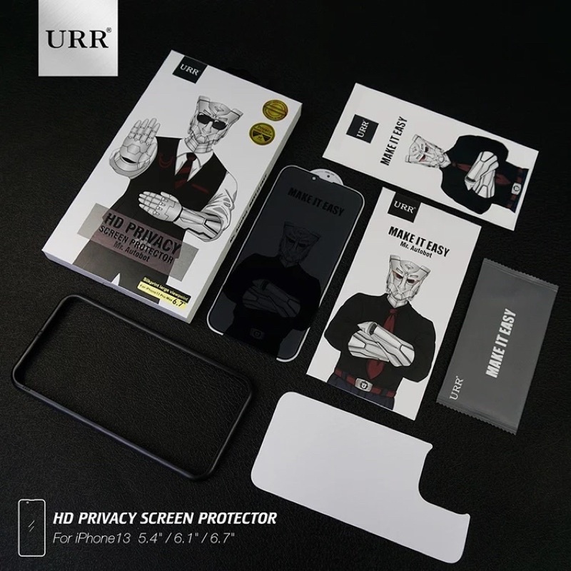 Kính Cường Lực Chống Nhìn Trộm Autobot Kèm Miếng Dán Carbon Lưng Cho Iphone X Đến 13 ProMax