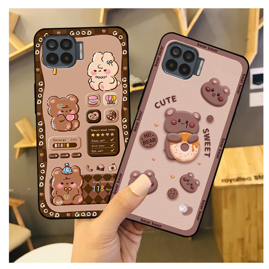 Ốp lưng Oppo A73 - Oppo A93 in hình gấu bear dễ thương, bền đẹp
