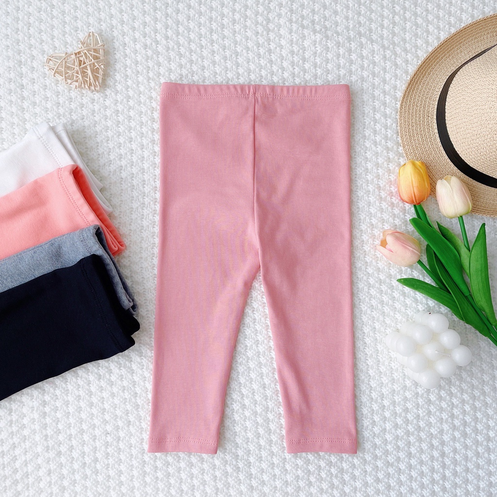 [SALE] Quần Legging Cho Bé KIMCHIBABY Gái Vải Cotton Mềm Mại Cho Bé Đi Học, Đi Chơi Cực Tiện Lợi LGD2201