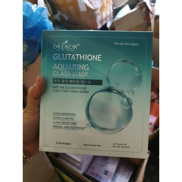 1 Miếng Mặt Nạ Thuỷ Tinh Glutathione Aquaring glass mask Dr.lacir Dr.lacir