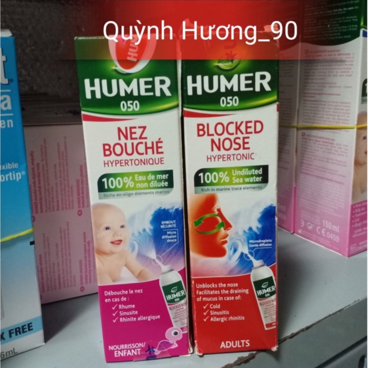 Xịt mũi HUMER 050ml Blocked dành cho trẻ em và người lớn