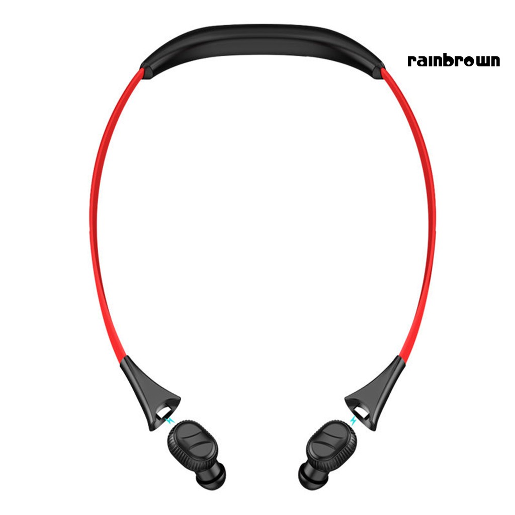 Tai Nghe Bluetooth 5.0 Không Dây Đeo Cổ Kèm Hộp Sạc