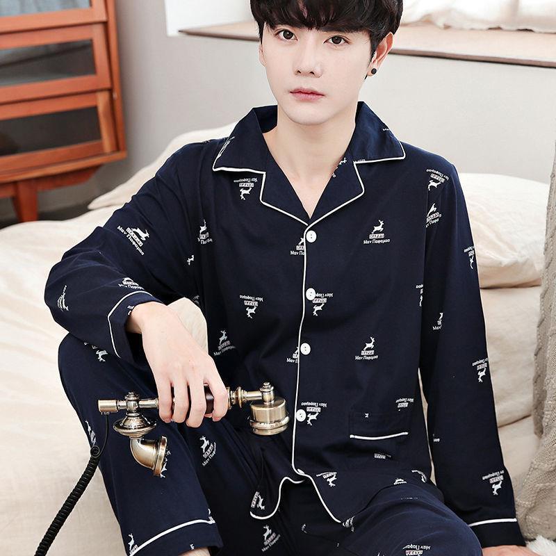 Bộ Đồ Ngủ Cotton Dài Tay Thời Trang Xuân Thu Xinh Xắn