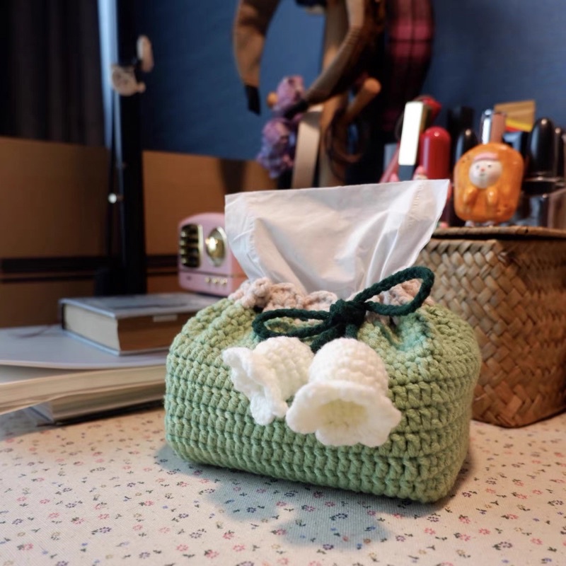 DIY Gói Nguyên Liệu Móc 🧶 Tự Làm Hộp Đựng Khăn Giấy  🧻 - Quà Tặng Handmade Tự Làm Decor [Có hướng dẫn]