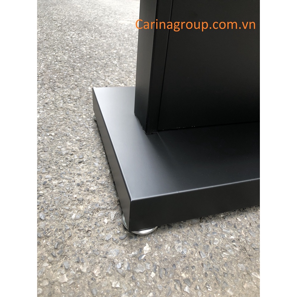 Giá kệ để catalo, brochure, tờ rơi, tạp chí 4 tầng lắp ghép bằng sắt khổ A3