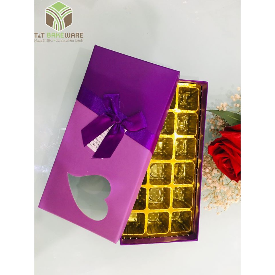 Hộp đựng socola hình chữ nhật cho ngày Valentine nhiều mẫu