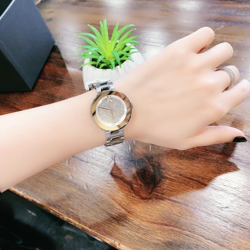 💃⌚️Đồng Hồ Nữ MOVADO Bold 3600567 Siver Glitz Dial Watch 32cm — Phong cách, thanh lịch và sang chảnh