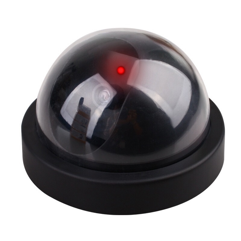 Coza Fake Dome Camera giám sát giả lớn có đèn Camera giả giả trong nhà Camera mô phỏng ngoài trời trong nhà Camera mô phỏng giám sát an ninh gia đình Màn hình Led
