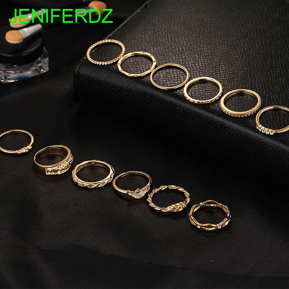 Charms Finger Knuckle Gold Color Punk Rings