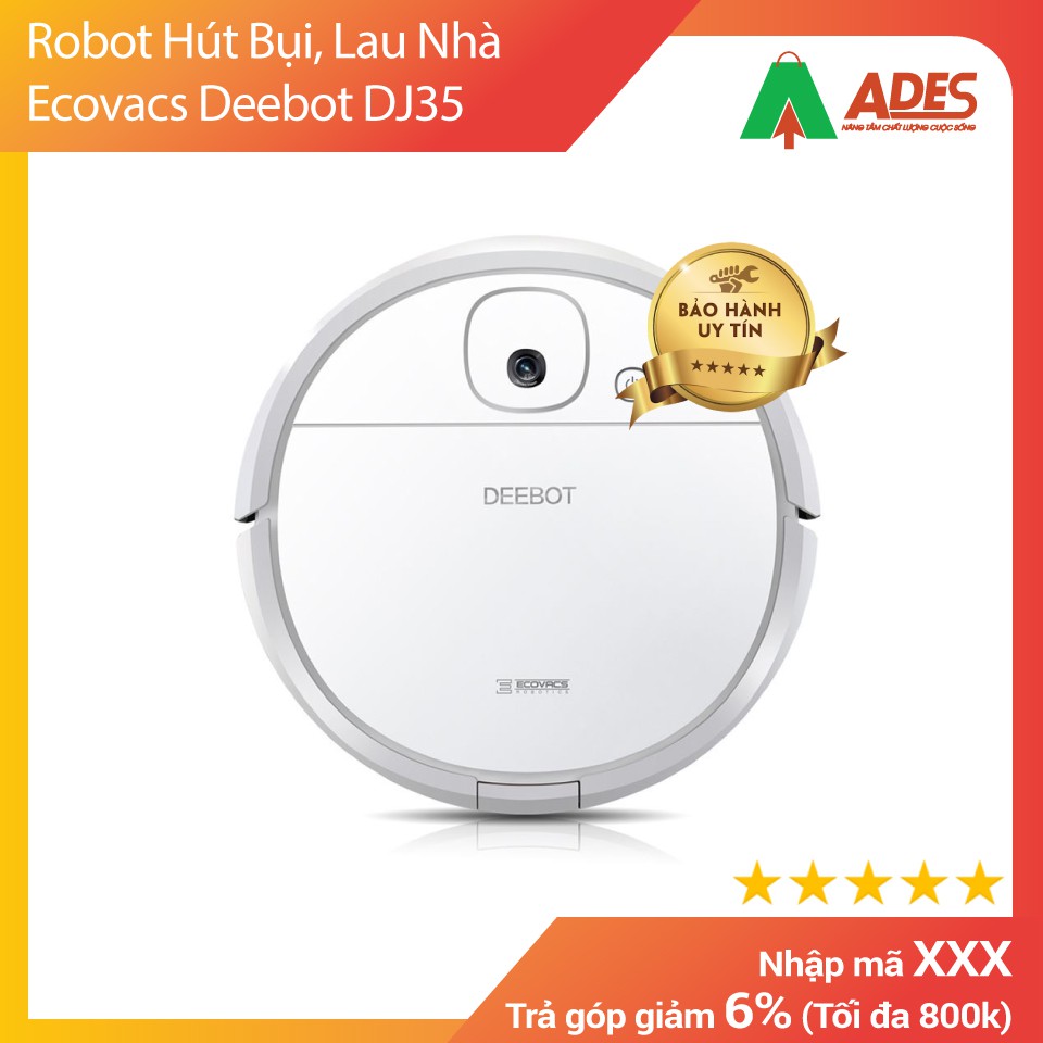 [Mã 154ELSALE2 giảm 7% đơn 300K] Robot Hút Bụi, Lau Nhà Ecovacs Deebot DJ35 | Chính Hãng