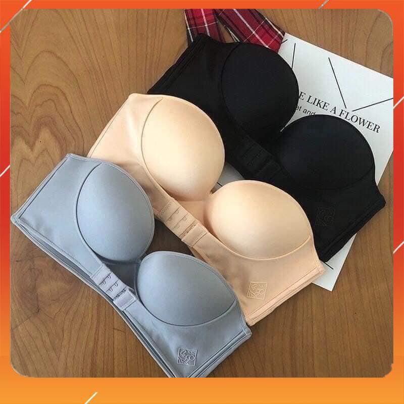 Áo cup ngực nữ chất liệu tản nhiệt cao cấp không gọng không dây đệm mút vừa quai cài trước A5505
