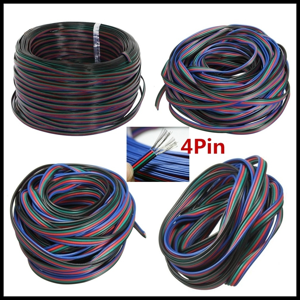 Dây Cáp Nối Dài 4 Pin Cho Đèn LED 3528 5050 5630 7020 RGB