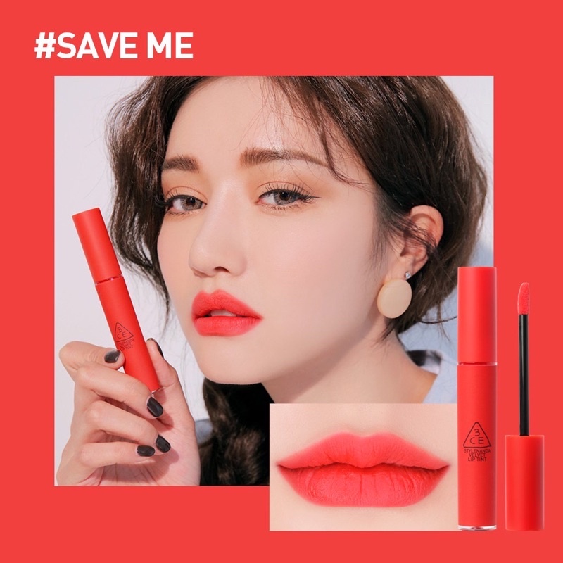 [Đủ Bill] Son Kem Lì 3CE Velvet Lip Tint Mịn Mượt Chính Hãng 4g