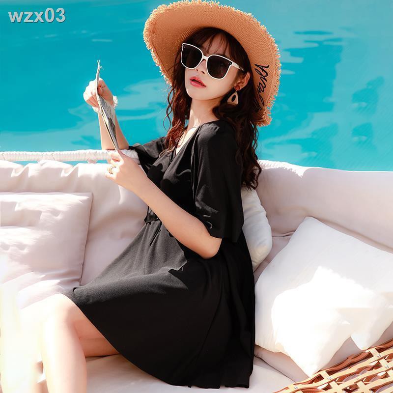 áo tắm nữ cỡ lớn mm che bụng giảm béo một mảnh kiểu váy bảo thủ