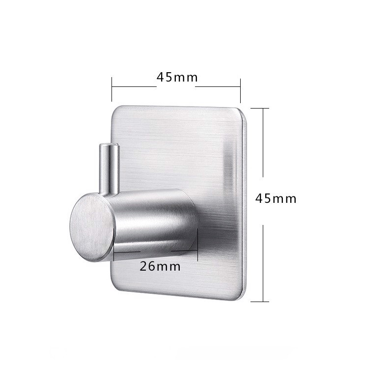 Móc treo đồ đa năng INOX 304 Dán tường gạch men keo 3M siêu chắc