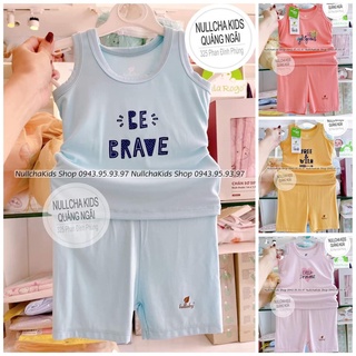 Bộ Lullaby ba lỗ vải petit mềm mịn thoáng mát cho bé trai bé gái Nh312M