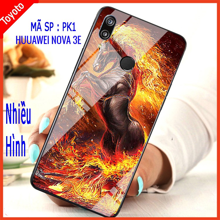 Ốp lưng HUAWEI NOVA 3E kính 3D thế hệ mới đẳng cấp, sang trọng, mặt kính sắc nét