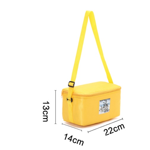 Túi giữ nhiệt đựng đồ ăn dây đeo chéo TGDA7 22*13*14cm cắm trại du lịch Cách Nhiệt Tiện Ích