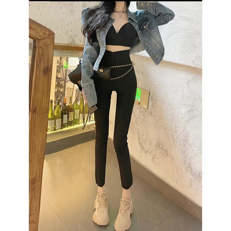 COZOK Áo Khoác Denim Tay Dài Form Rộng Theo Phong Cách Retro