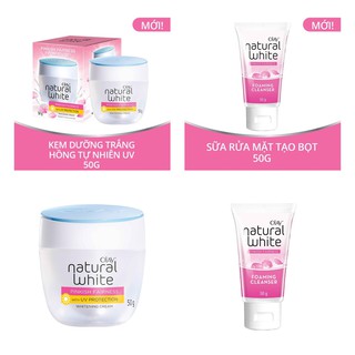 Bộ 2 sản phẩm (Kem dưỡng da 50 g + Sữa rửa mặt 50 g) Olay Natural White Pinkish Fairness của Thái Lan
