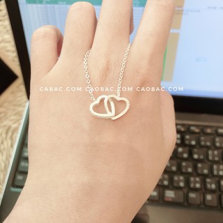 DÂY CHUYỀN BẠC💝Dây chuyền tim lồng tim