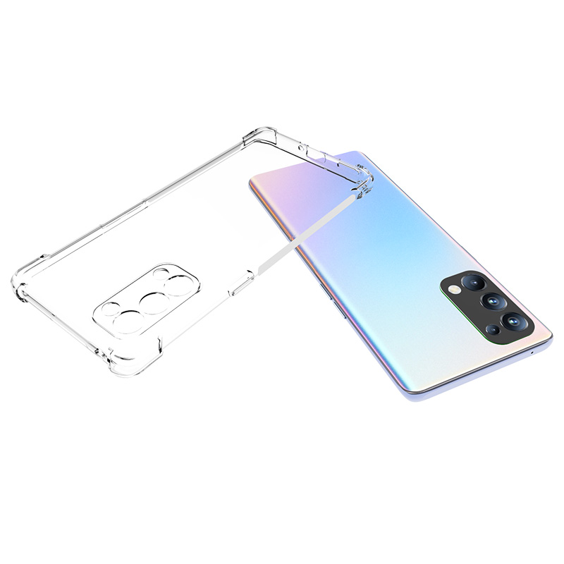 Ốp điện thoại TPU mềm trong suốt chống rơi bảo vệ cho OPPO Reno 5 Pro Plus Reno5 Pro+ 5G