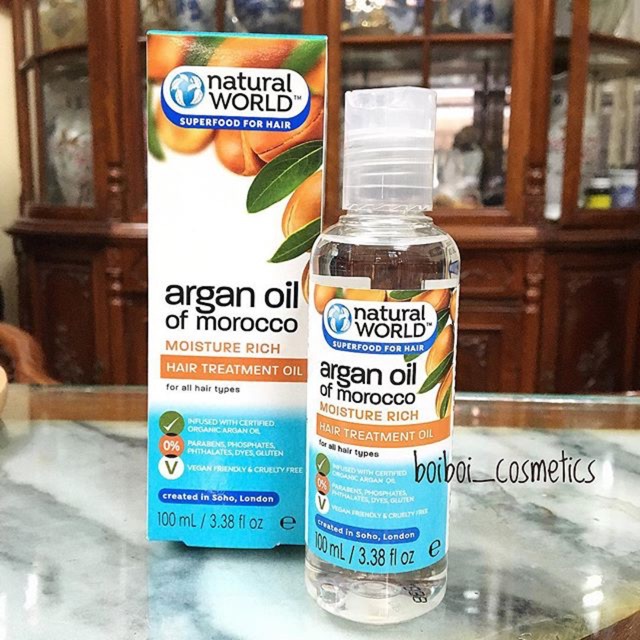 Dầu dưỡng phục hồi tóc NATURAL WOLD ARGAN OIL OF MOROCCO 100ML