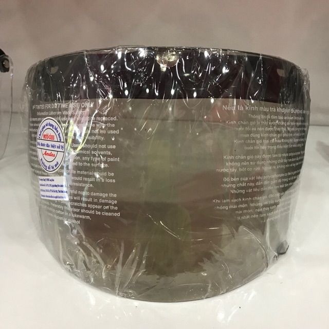 Kính 3 khuy kèm lưỡi trai Sunda/Andes cho mũ bảo hiểm 1/2 và 3/4