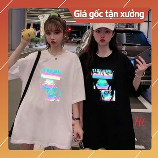Áo Phông Unisex Form Rộng 5D In Hình Cô Gái Decal 7 Màu