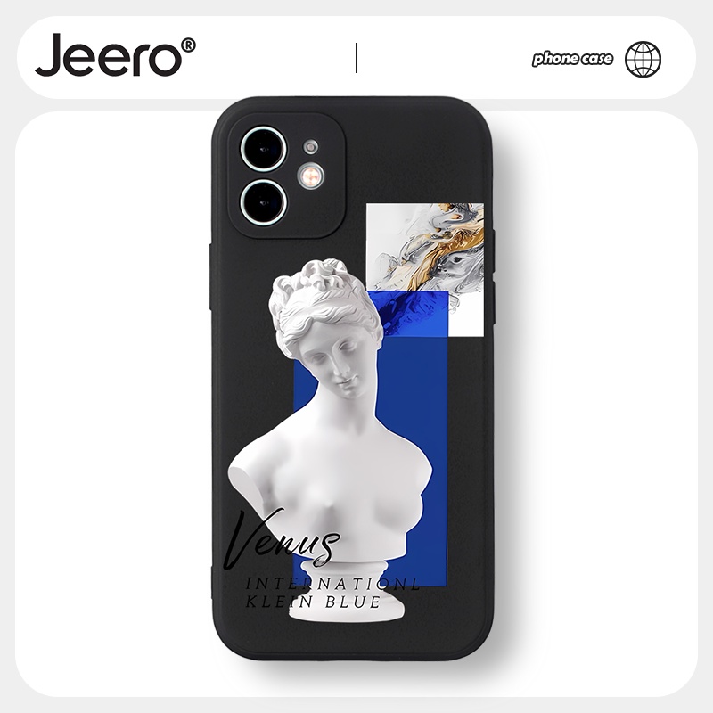 Ốp Điện Thoại JEERO Mềm hoạt hình cặp đôi dễ thương đẹp nam nữ Cho iphone 14 13 12 11 Pro Max SE 2020 X XR XS 8 7 ip 6S 6 Plus kute HFF1557