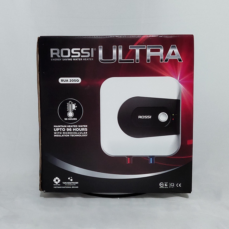 Bình nóng lạnh rossi, bình nóng lạnh 15l Rossi Ultra, 20l Rossi, RUA 15SQ, RUA 20SQ