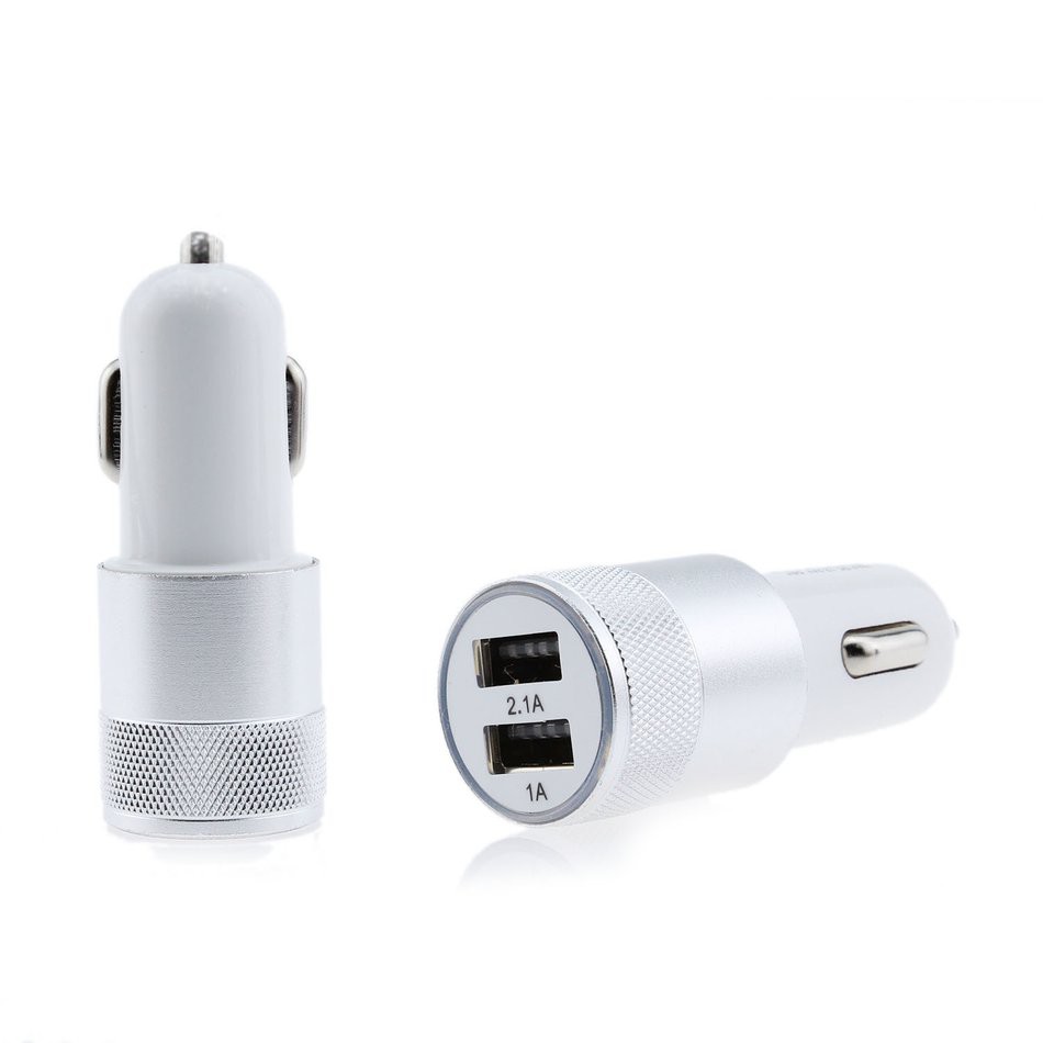 (Orb) Củ Sạc Điện Thoại Di Động Trên Ô Tô 2.1a Hai Cổng Usb