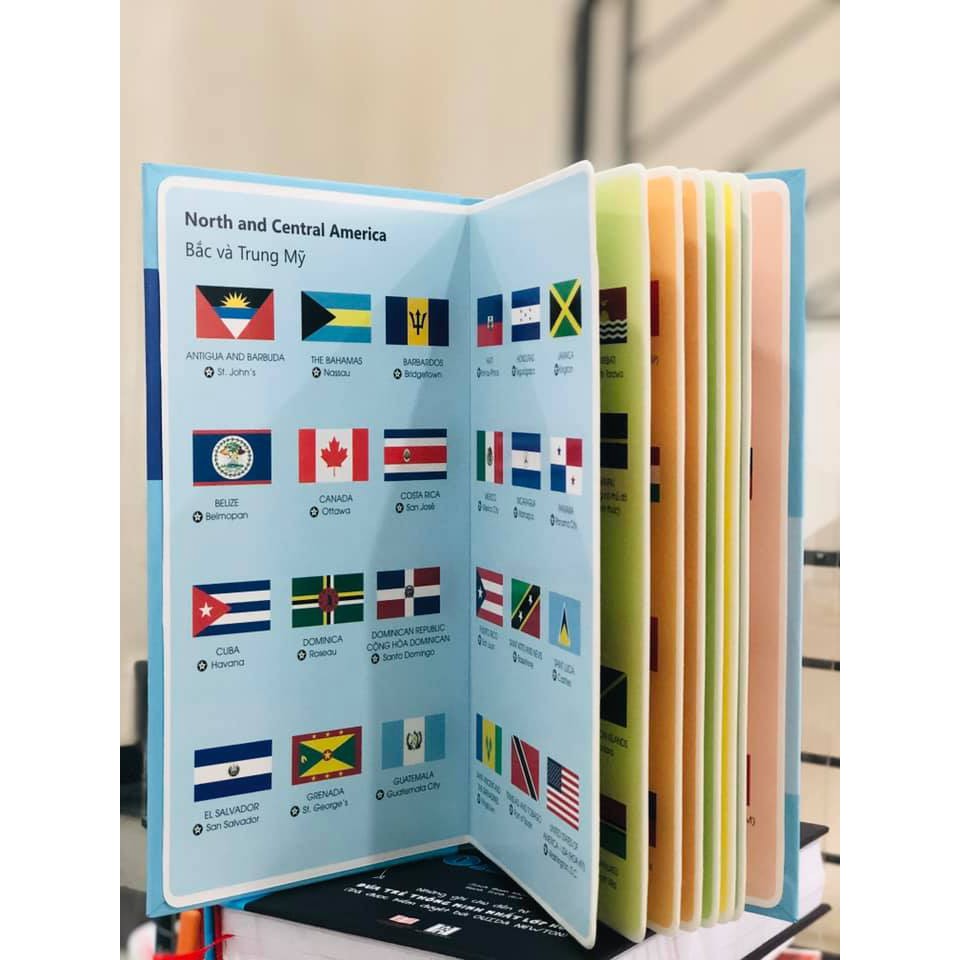 Sách: 198 Flags – 198 Quốc kỳ các nước (Á Châu books )