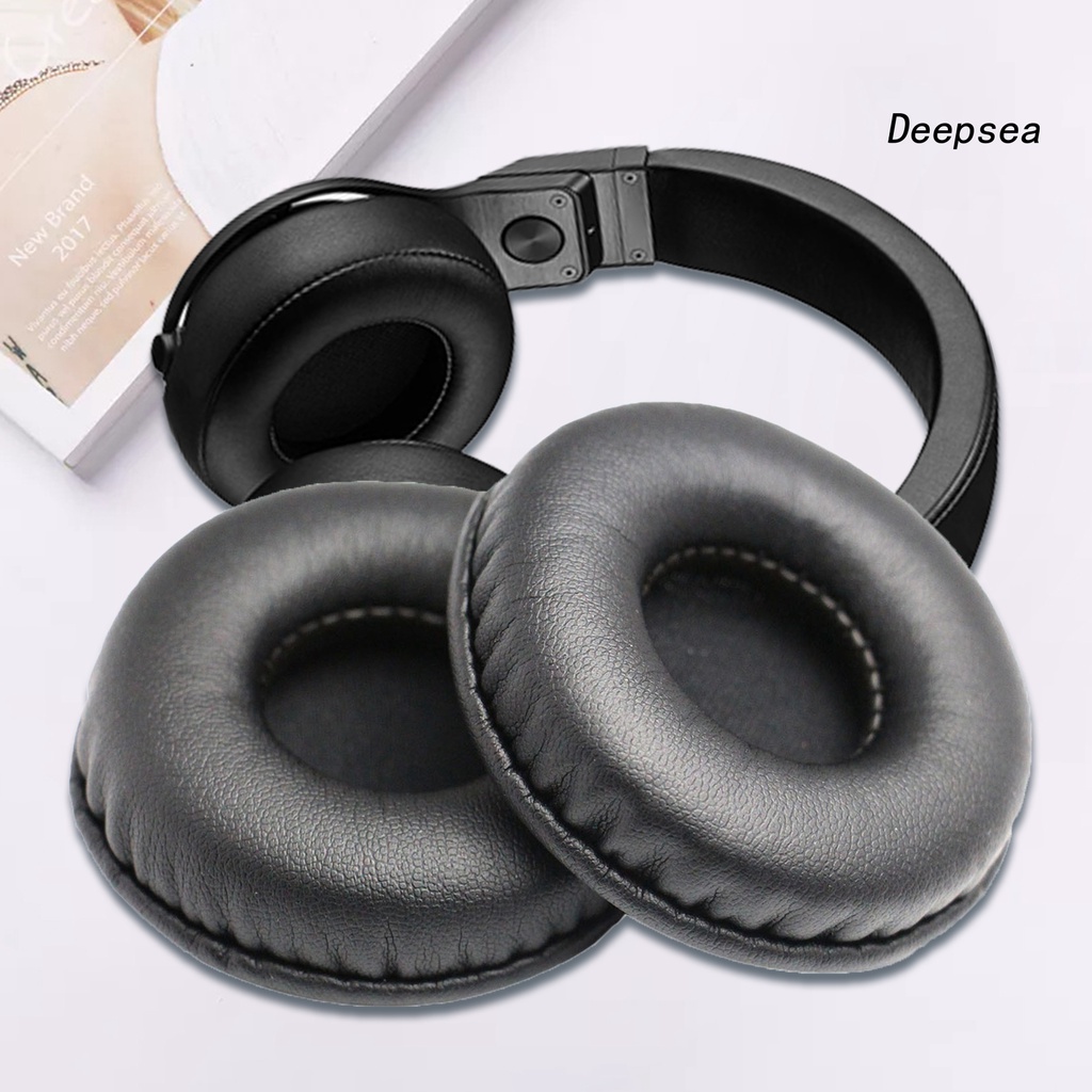 1 Cặp Đệm Tai Nghe Chơi Game Cách Âm 50mm-110mm Bằng Da Giả Protein