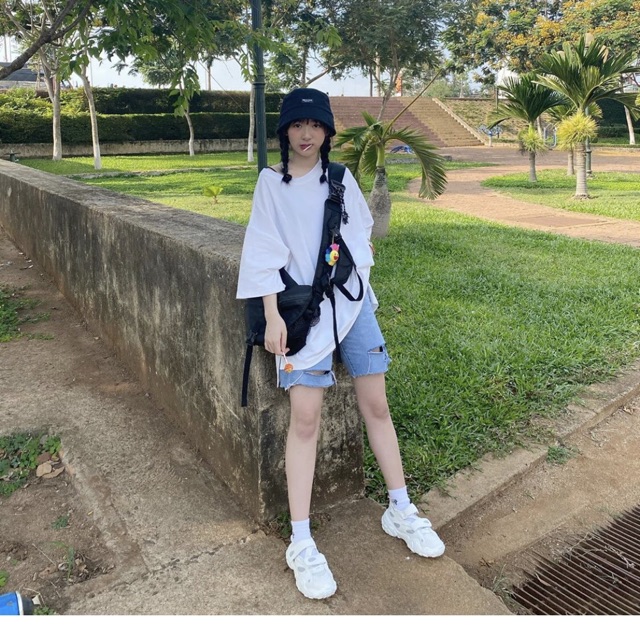 Túi đeo chéo chống thấm nước phản quang unisex (có sẵn, hình thật)