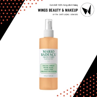MARIO BADESCU - Xịt cân bằng Facial Spray With Aloe, Sage And Orange Blossom