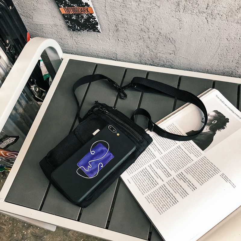 Túi Đeo Chéo Mini Phong Cách Thời Trang Ulzzang Hàn Quốc Dành Cho Nam Giới