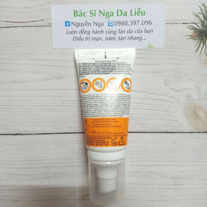 ✅ Kem chống nắng da dầu La roche Posay Anthelios XL Gel cream SPF 50+