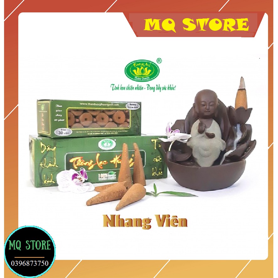 Nhang nụ thảo dược Thông Lạc Hương( 50 viên - 60 viên) hương Trầm Bắc