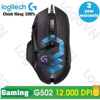 Chuột game Logitech G502 Proteus Spectrum Tunable RGB LED (Đen)