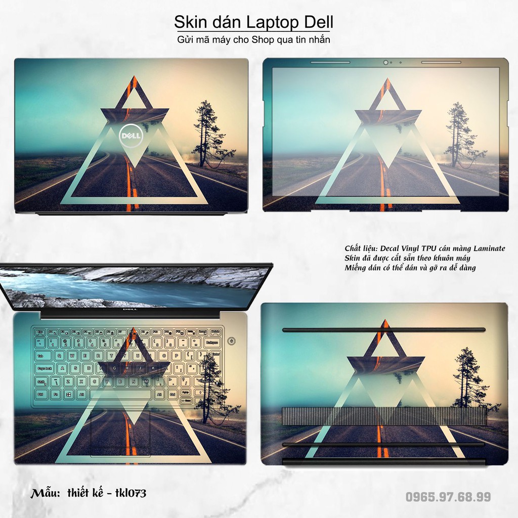 Skin dán Laptop Dell in hình thiết kế nhiều mẫu 7 (inbox mã máy cho Shop)