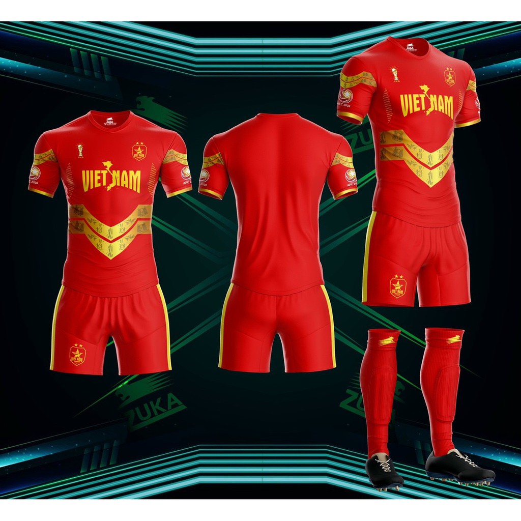 Áo bóng đá đội tuyển Việt Nam đủ màu - chất dệt kim cao cấp