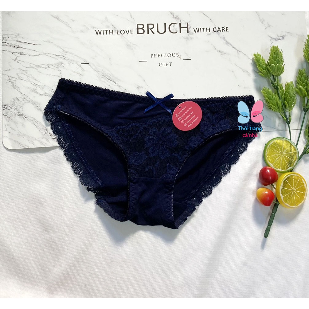 QUẦN LÓT NỮ THUN COTTON LỤA PHỐI REN HÀNG VIỆT NAM - QLElena