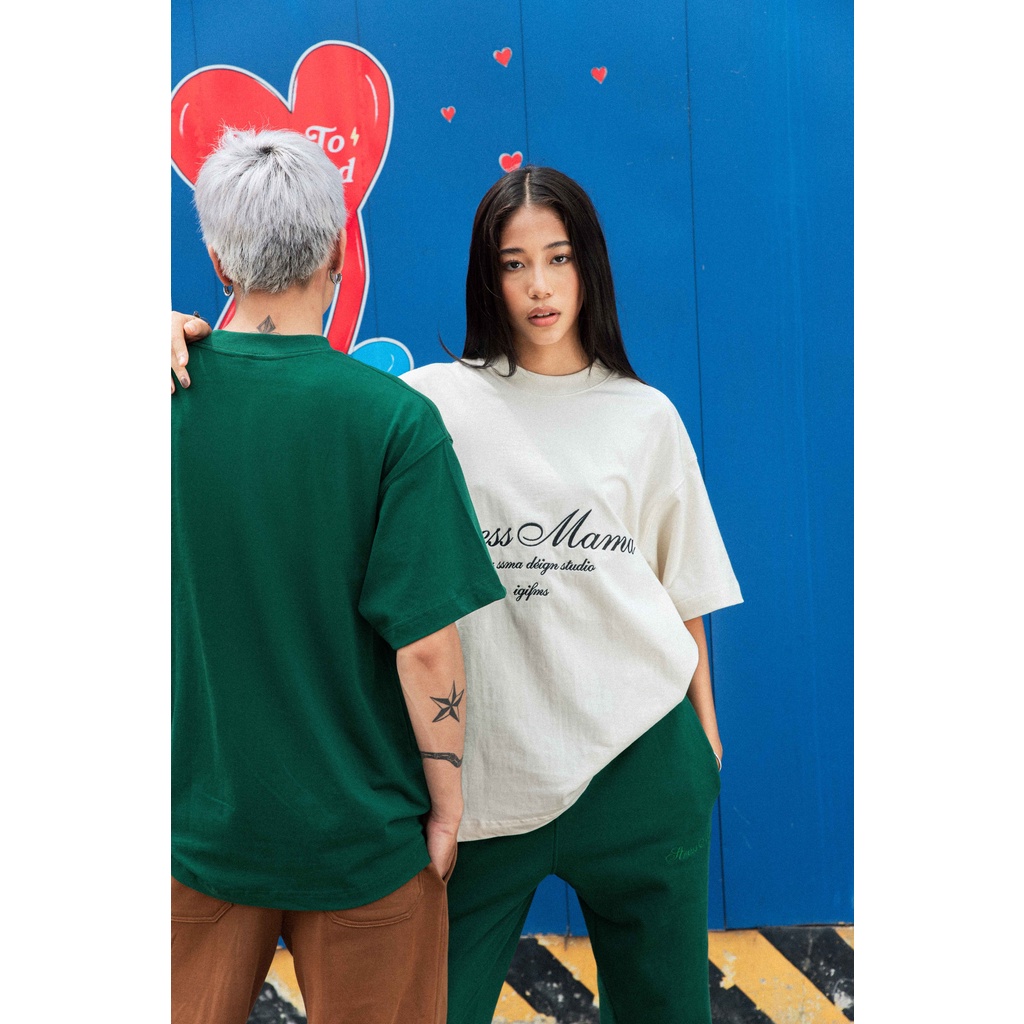 Áo thun STRESSMAMA 365 SEASONAL T-SHIRT - COCONUTMILK màu sữa dừa chất liệu 100% Cotton 2 chiều 250GSM