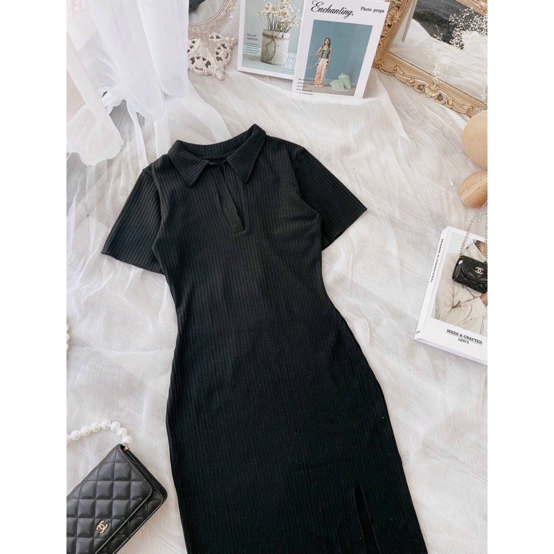 đầm body polo xẻ tà | BigBuy360 - bigbuy360.vn