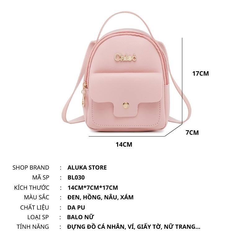 Balo nữ đẹp mini thời trang giá rẻ cá tính du lịch đi chơi hothit da PU OLUKA STORE BL030