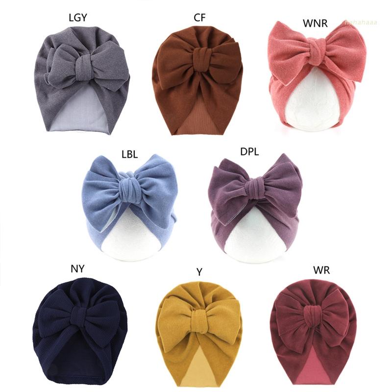 Mũ Trùm Đầu Kiểu Ấn Độ Có Thắt Nơ Bằng Vải Cotton Co Giãn Dễ Thương Cho Bé Sơ Sinh