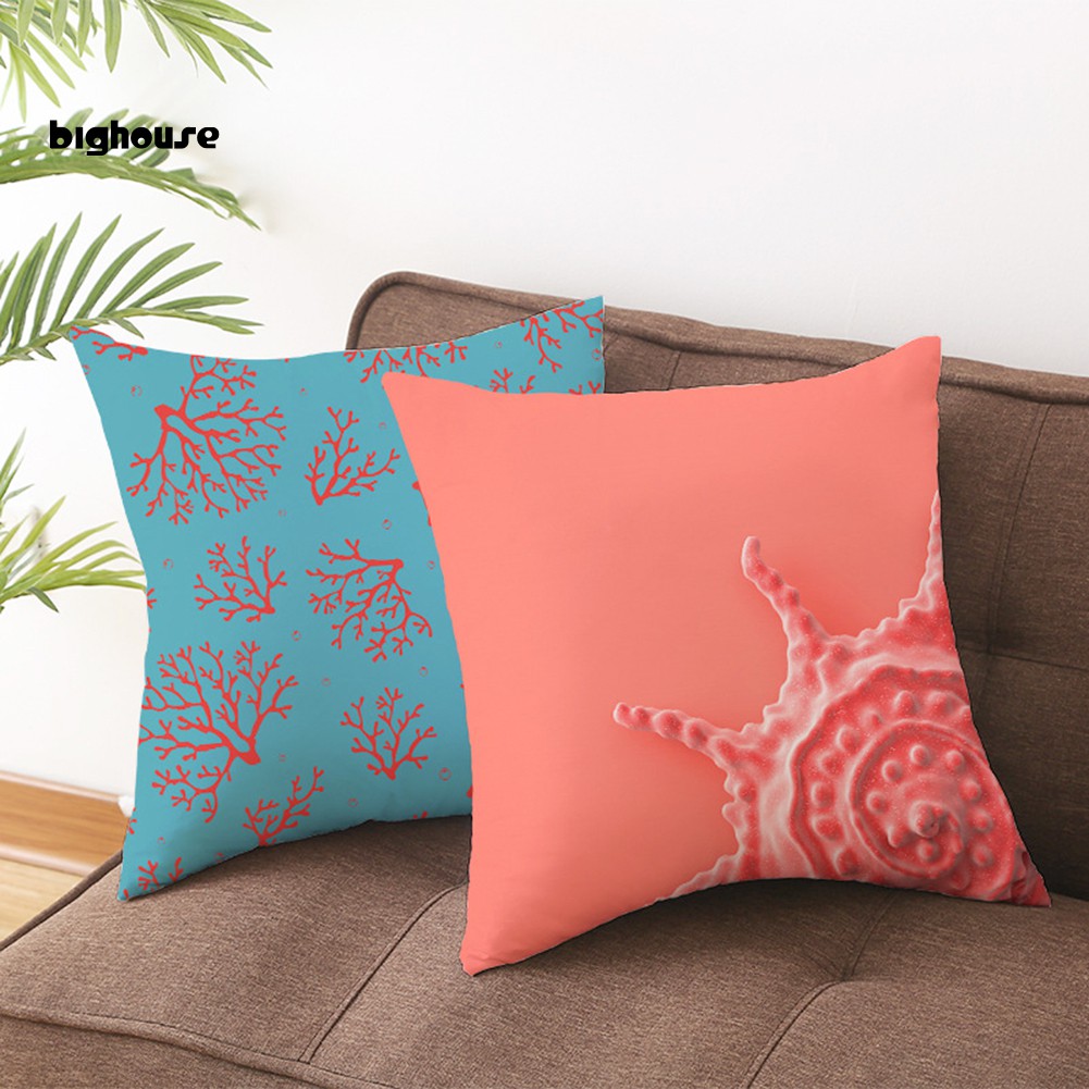 Vỏ Bọc Gối Sofa Mềm Mại In Họa Tiết Quả Đào Trang Trí Nhà Cửa / Văn Phòng