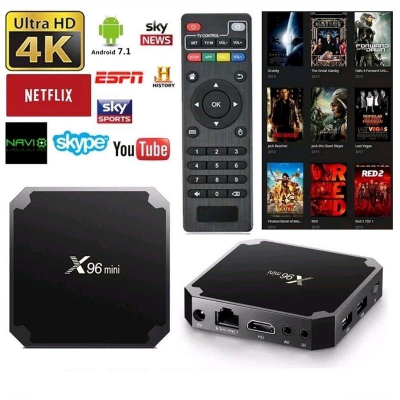 TV Box X96 mini 2G 16G - Xem truyền hình phim online youtube chơi games - Tivibox xịn cấu hình mạnh