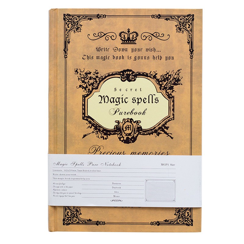 Sổ Nhật Ký Bìa cứng Kích Thước A5 Vintage Magic Book MFS-004